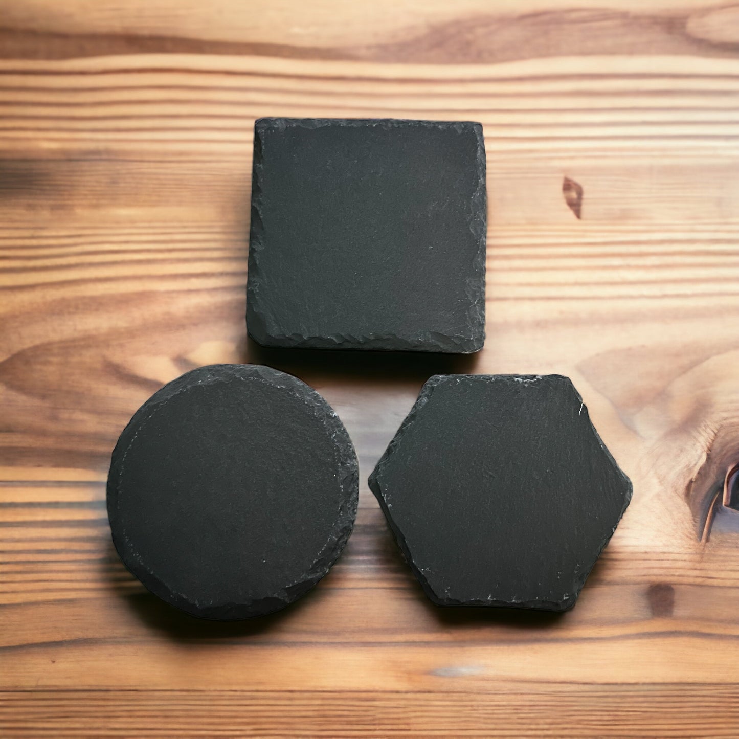 Monogrammed Custom engraved slate coasters