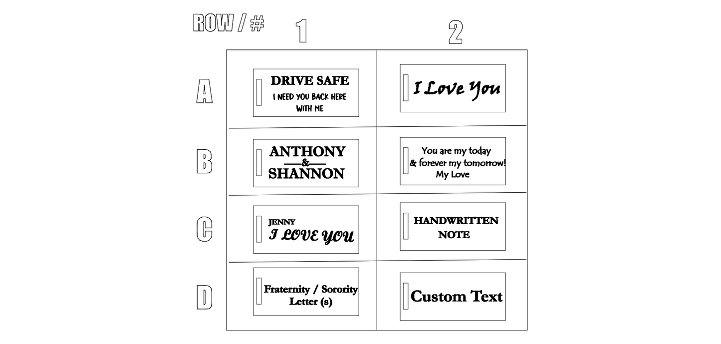 Engraved Keychain personalized & custom